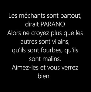 Poème sur les méchantes personnes Sabine Germanier