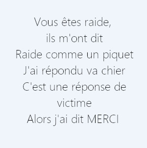 Poème sur les méchants gens Sabine Germanier